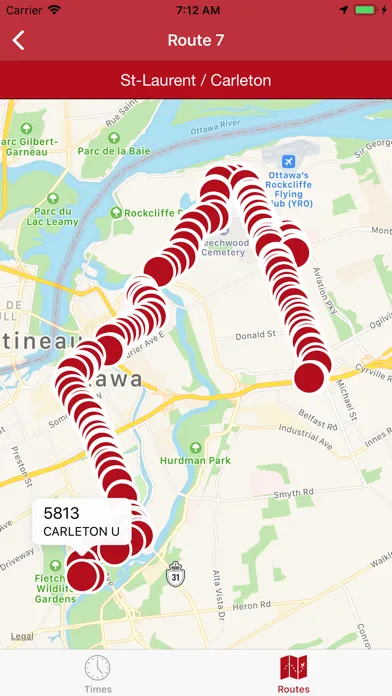 Ottawa Transit (Live Times) 스크린샷