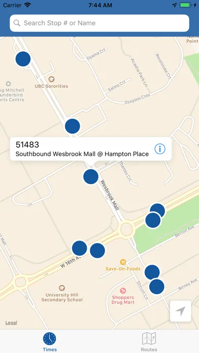 Vancouver Transit (Live Times) Screenshots