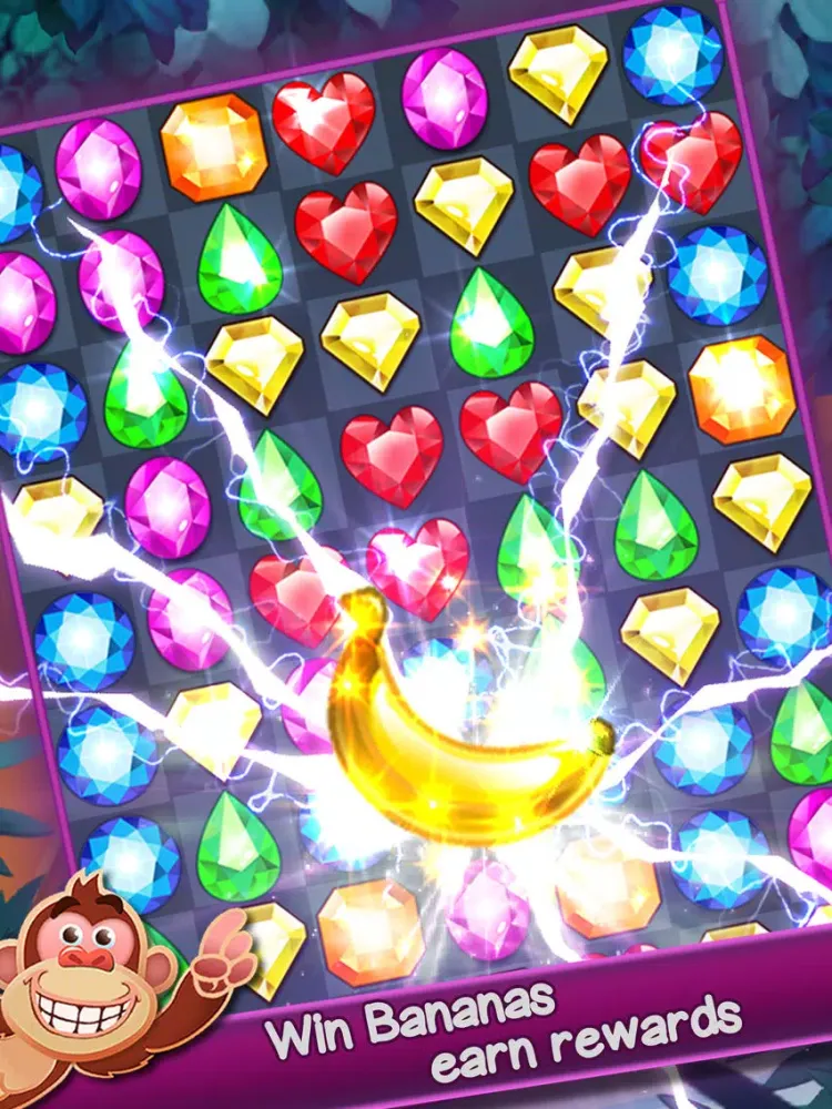 Captures d'écran de Jewel Banana - Match 3 Puzzle iPad 