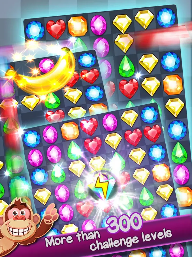 Captures d'écran de Jewel Banana - Match 3 Puzzle iPad 