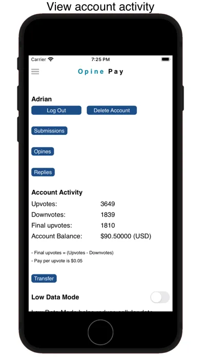 ภาพหน้าจอของ Opine Pay: Comment, make money