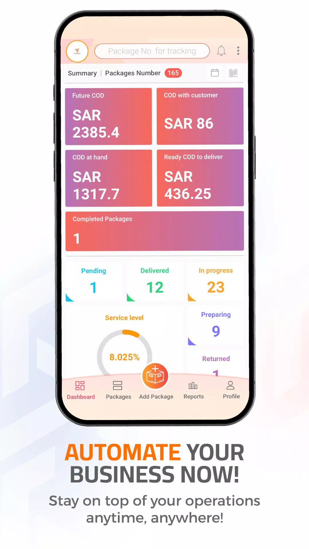 Vendor App Screenshots