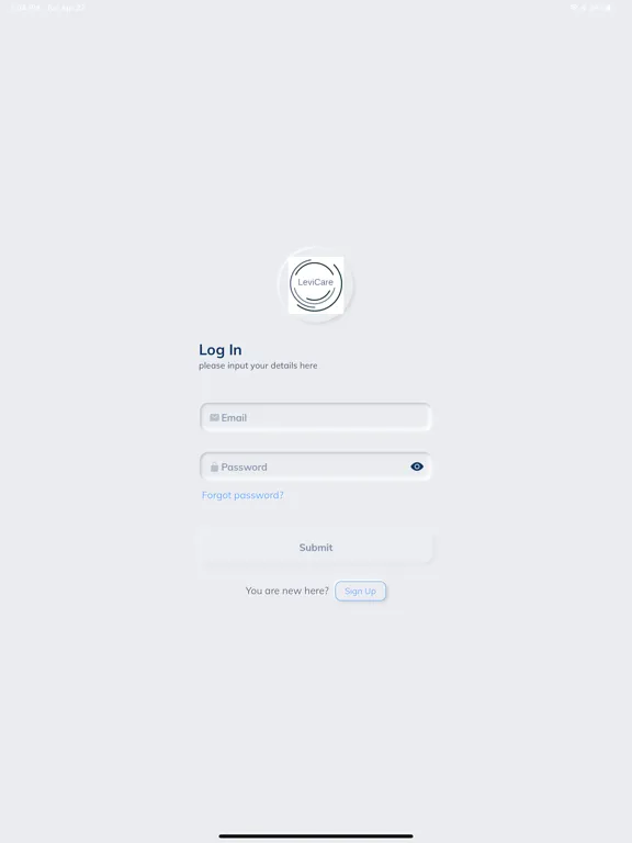 Screenshot di LeviCare iPad 