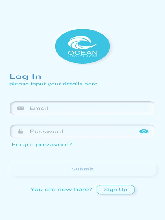 Book Me In – Ocean Healthcare iPad 应用截图