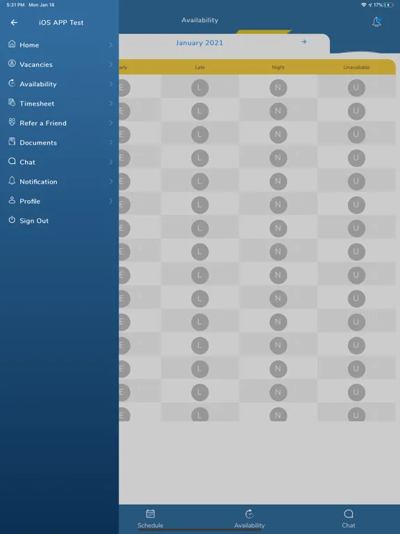 Capturas de pantalla de Pro Staffing iPad 