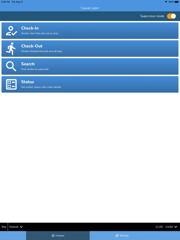 LOGFLOWS Worker iPad  स्क्रीनशॉट