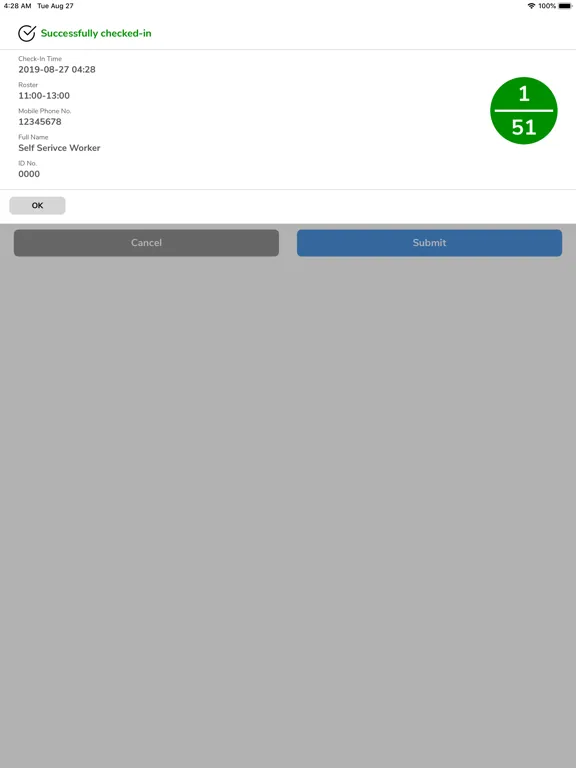 LOGFLOWS Worker iPad  स्क्रीनशॉट