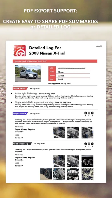 ภาพหน้าจอของ Loggy: Car Maintenance Tracker