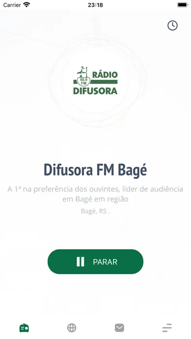 Ảnh chụp màn hình của Difusora FM Bagé RS