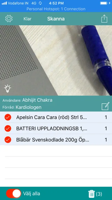 Raindance - Shopping List Screenshots