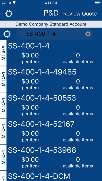 Price & Delivery (P&D) 스크린샷