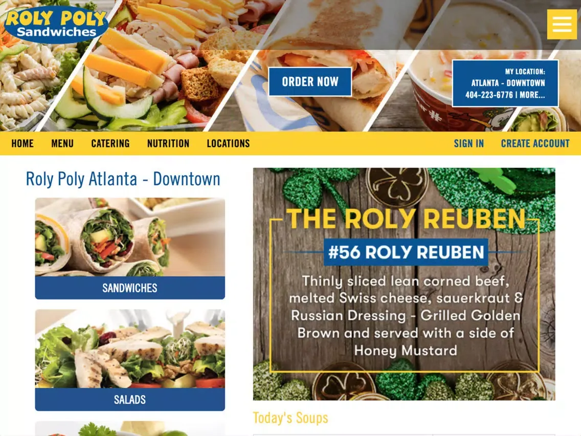Roly Poly Online Ordering iPad  Screenshots