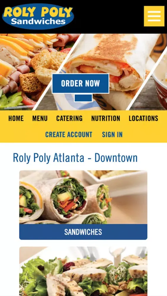 Roly Poly Online Ordering Screenshots