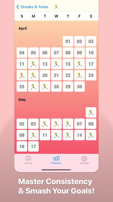 Tangkapan skrin Progress Every Day Journal