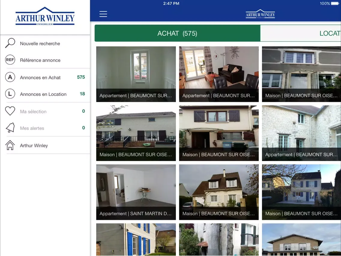 صور Arthur Winley immobilier iPad 