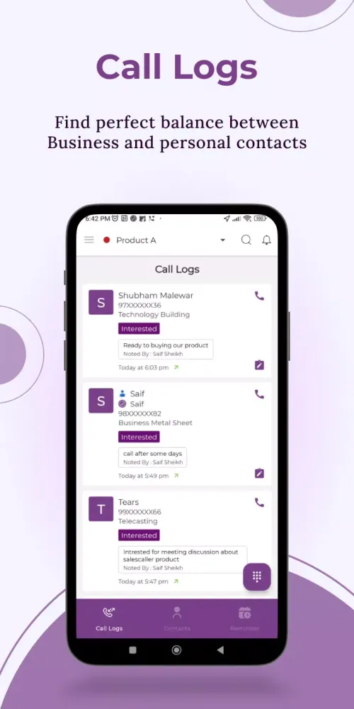 Capturas de pantalla de SalesCaller.io