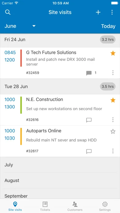 Capturas de pantalla de ServiceDesk