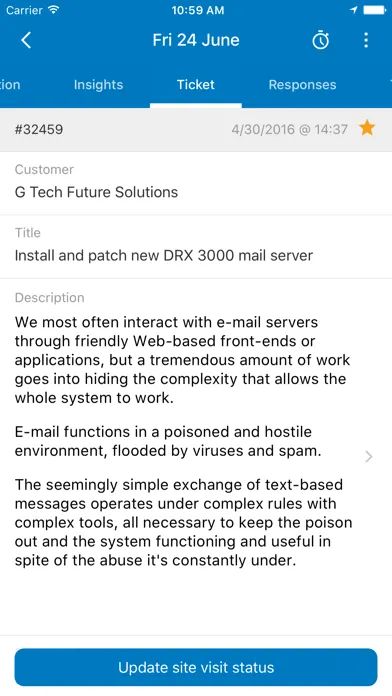 Capturas de pantalla de ServiceDesk