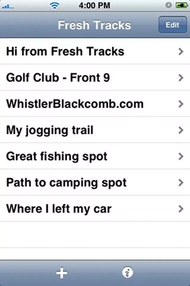 ภาพหน้าจอของ Fresh Tracks