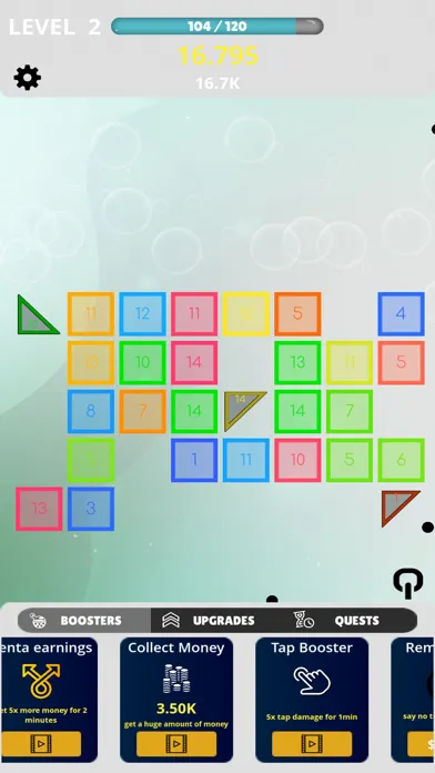 Tangkapan layar Idle Balls multitasking punch