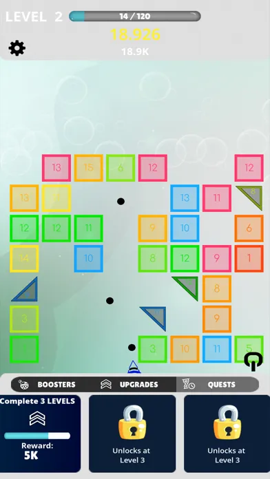 Tangkapan layar Idle Balls multitasking punch