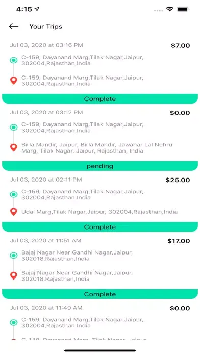 LS Customer Taxi App スクリーンショット