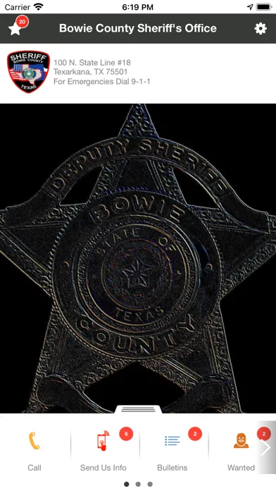 ภาพหน้าจอของ Bowie County Sheriff