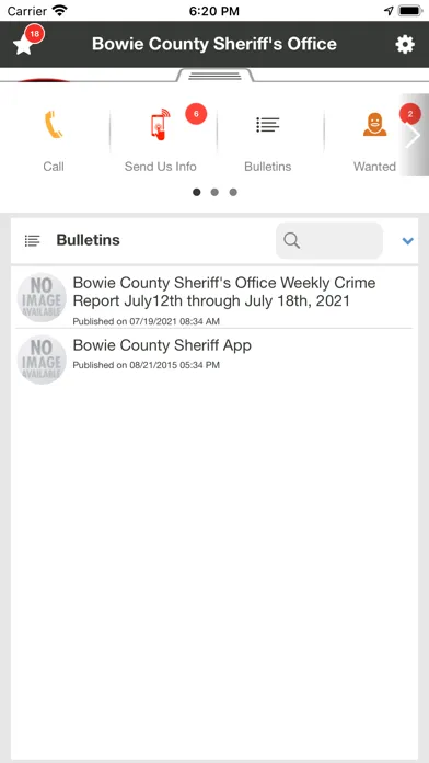 ภาพหน้าจอของ Bowie County Sheriff
