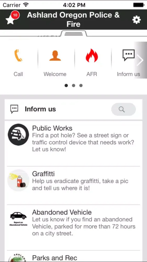 Ashland Oregon Police应用截图