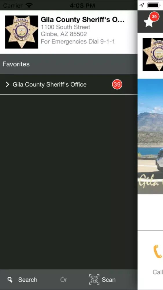 Gila County Sheriff's Office Screenshots