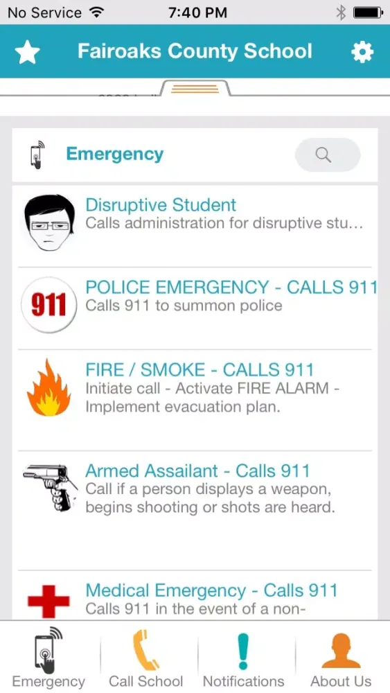 Captures d'écran de inSchoolALERT