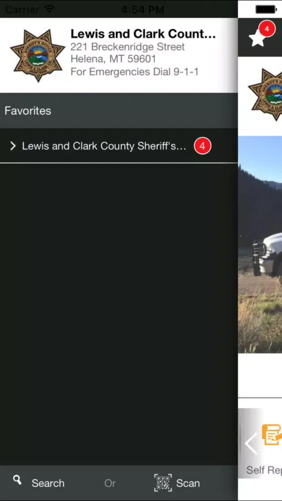 Zrzuty ekranu Lewis & Clark County SO