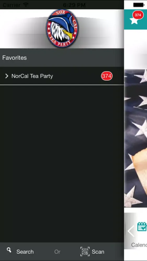 Tangkapan layar NorCal Tea Party