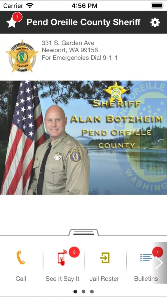 Captures d'écran de Pend Oreille County Sheriff