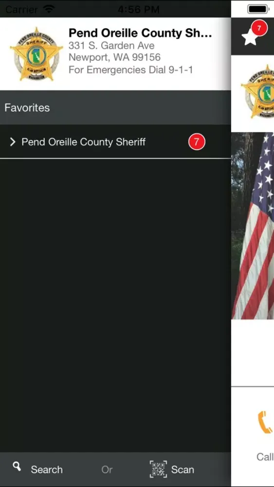 Captures d'écran de Pend Oreille County Sheriff