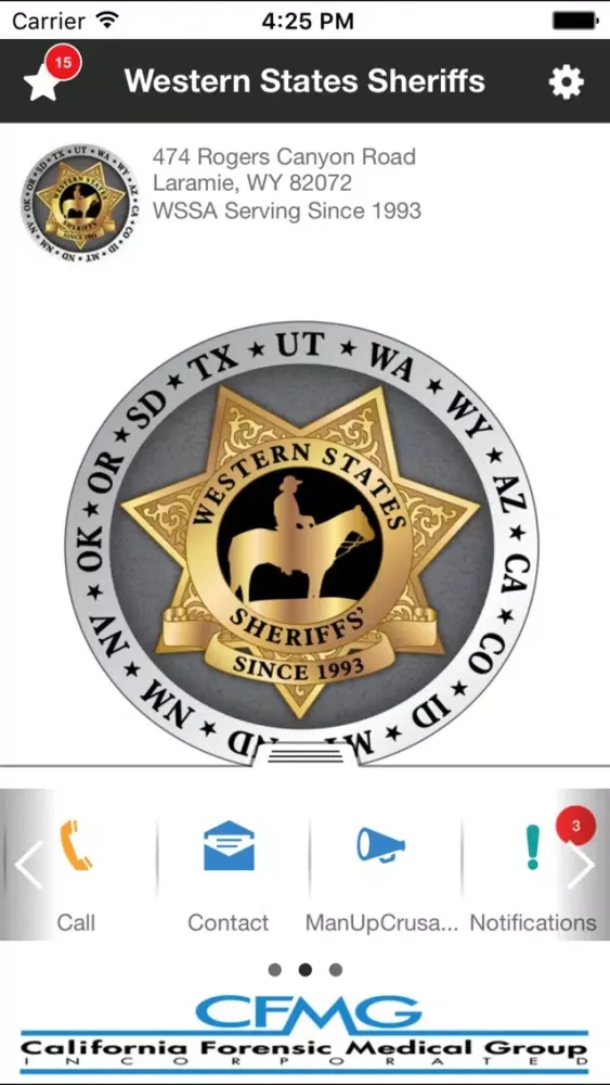 Western States Sheriff Association Screenshots