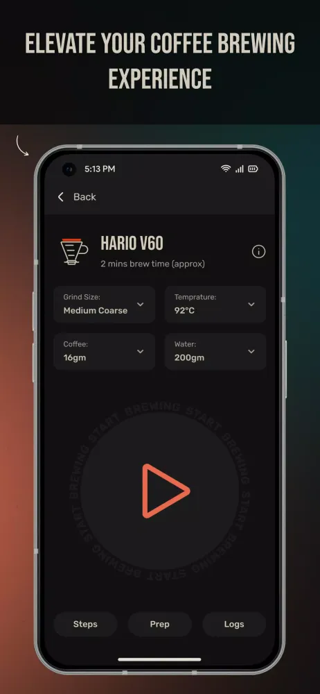 The App Barista應用截圖