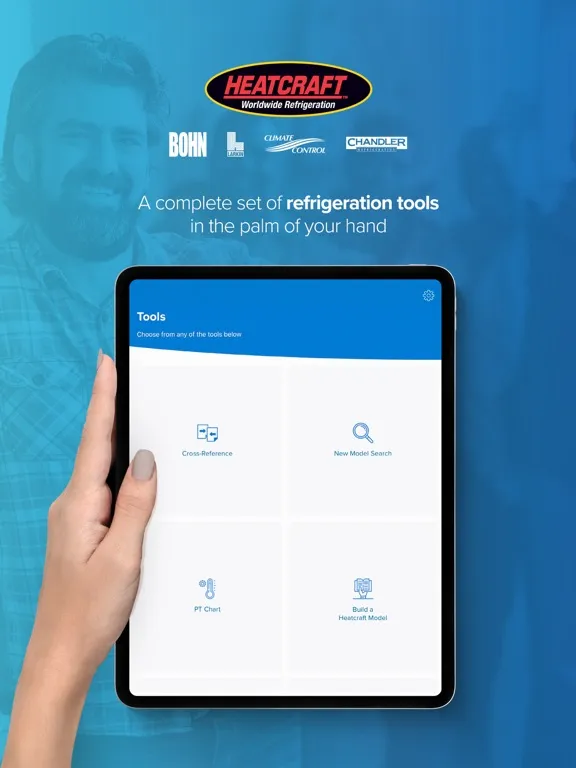 Capturas de tela do Refrigeration Toolkit iPad 