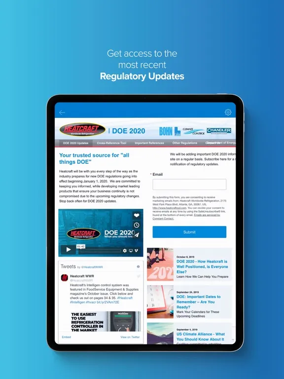 Capturas de tela do Refrigeration Toolkit iPad 