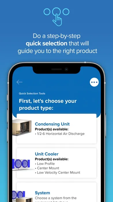 Capturas de tela do Refrigeration Toolkit