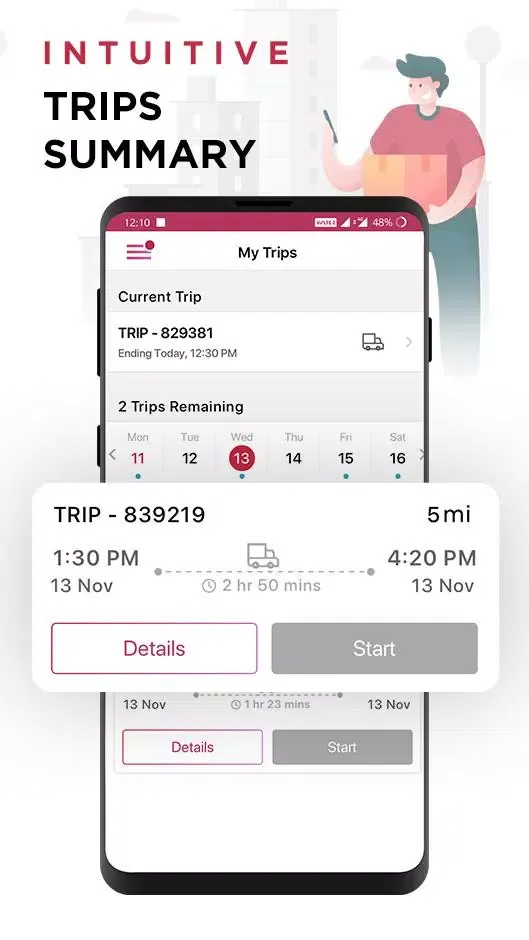 Zrzuty ekranu LogiNext Driver
