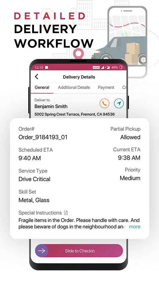 Zrzuty ekranu LogiNext Driver