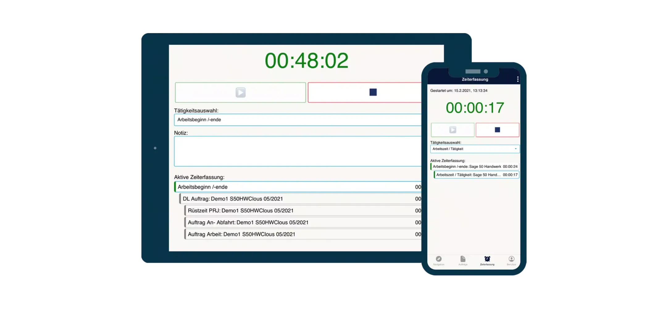 Sage 50 Handwerk Cloud Paket Screenshots
