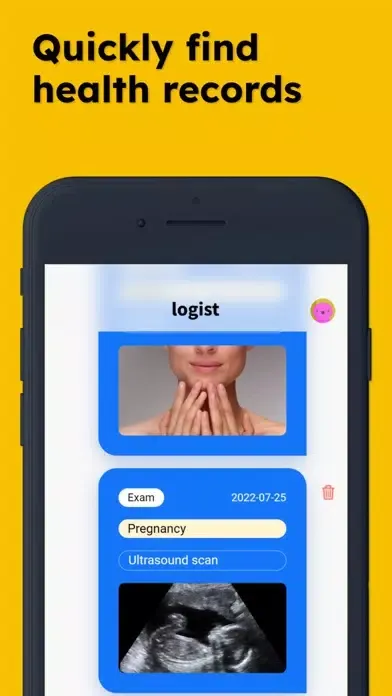 Zrzuty ekranu Logist · Nextgen health logger