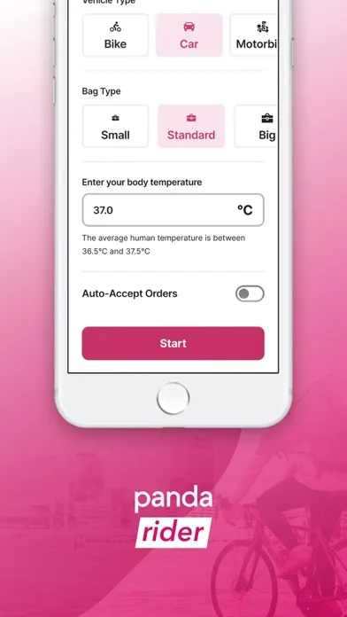 Capturas de pantalla de foodpanda rider