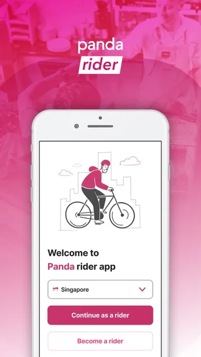 Capturas de pantalla de foodpanda rider