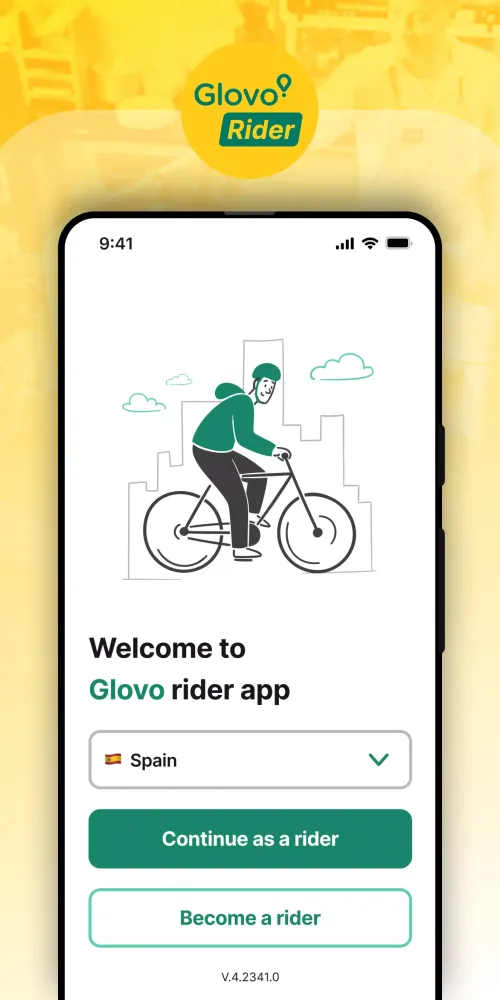 ภาพหน้าจอของ Glovo Rider