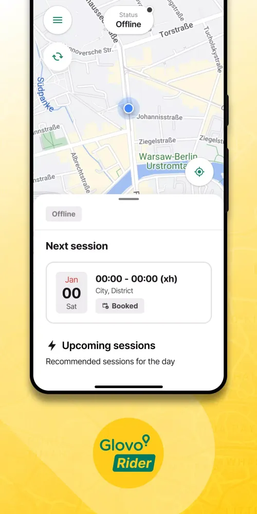 ภาพหน้าจอของ Glovo Rider