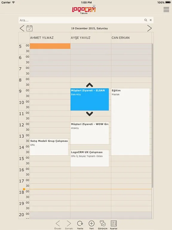 LogoCRM iPad  스크린샷