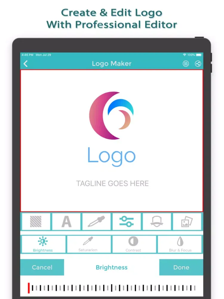 Logo Maker Shop - Free Logo iPad  스크린샷